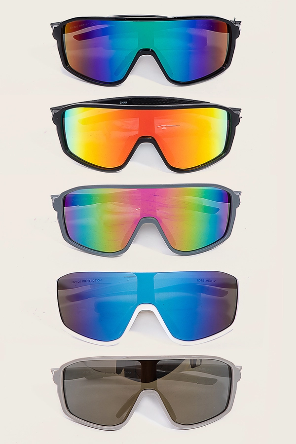 Mirrored Shield Sunglasses