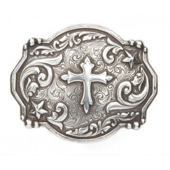 Varied Edge Small Cross Buckle