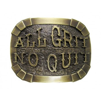 AndWest Brass All Grit No Quit Buckle