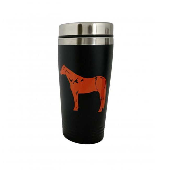 16oz Tumbler with Standing Horse Decal