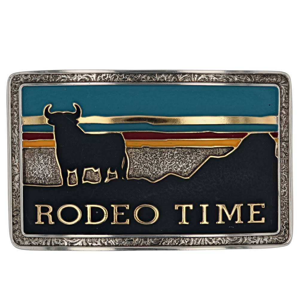 Montana Silversmiths Rodeo Time Southwestern Belt Buckle