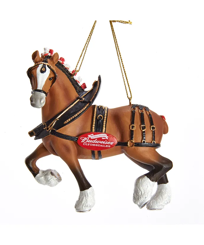 Budweiser Clydesdale Horse Ornament