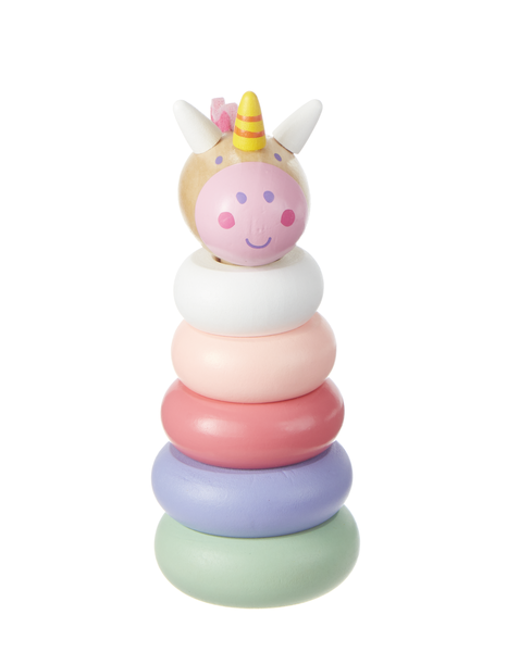 Wooden Unicorn Stacking Toy