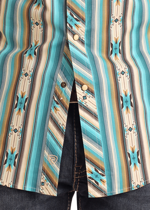 Men's Aztec Striped Shirt