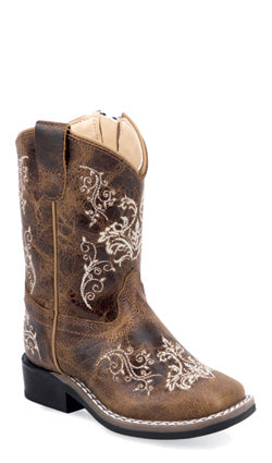 Old West Brown Toddler Boots