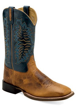 Old West Men's Boots - Brown Navy