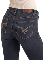 Rock & Roll Bootcut Jeans with Rope Stitching - 36"