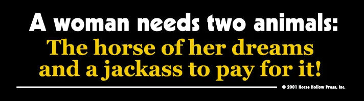 Bumper Sticker - A Woman Needs...