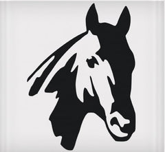 Vinyl Decal - Horse Head 6" x 8"