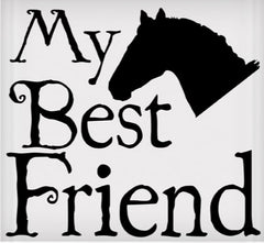 Vinyl Decal - My Best Friend 6" x 8"