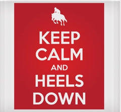 Vinyl Decal - Keep Calm & Heels Down 6" x 8"