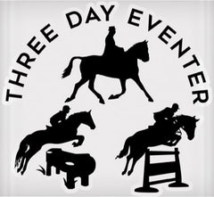 Vinyl Decal - Three Day Eventer 6" x 8"