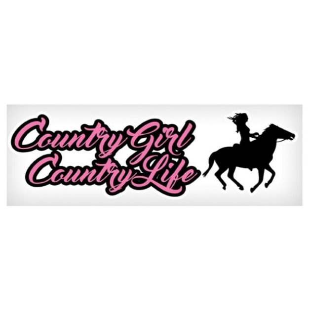 Vinyl Decal - Country Girl, Country Life - 3"x10"