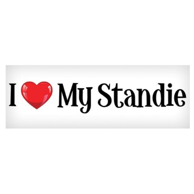 Vinyl Decal - I Love My Standie - 3"x10"