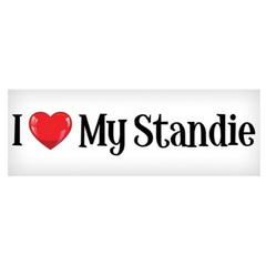 Vinyl Decal - I Love My Standie - 3"x10"