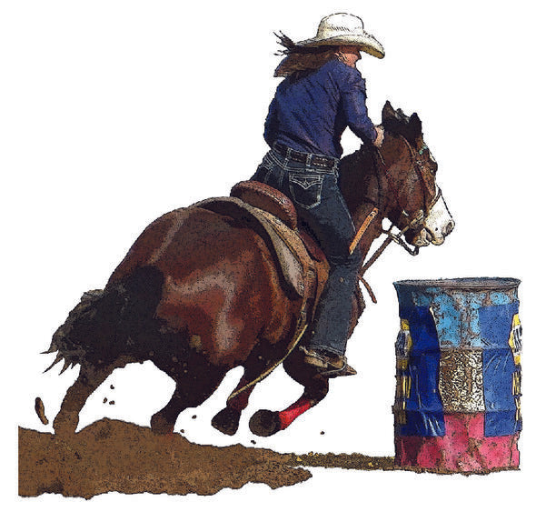 Vinyl Decal - Barrel Racer