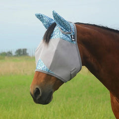 Crusader Fly Mask with Ears - Azure