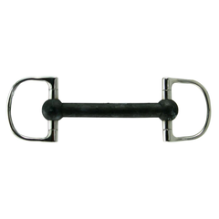 Soft Rubber Mullen Mouth Dee Ring Snaffle