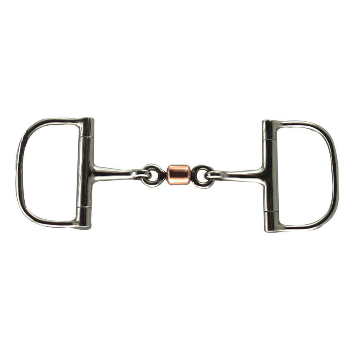 Dee Ring with Center Copper Roller Snaffle