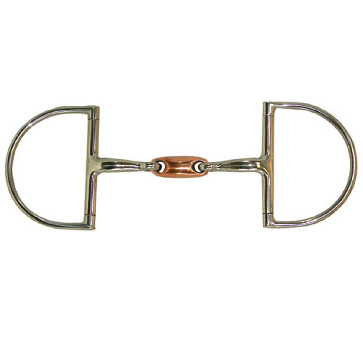 Large Dee Ring Snaffle with Copper Oval Link