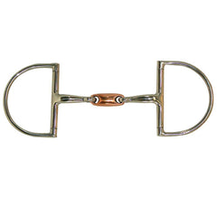 Large Dee Ring Snaffle with Copper Oval Link