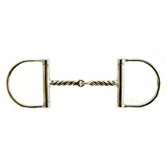 Large Dee Twisted Contoured Wire Snaffle