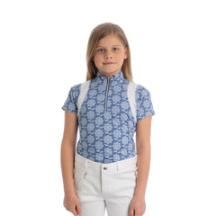 Equinavia Alma Kid's Sun Shirt - Dusty Blue - Large