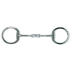 Eggbutt Flat Ring  French Link Snaffle - 11 mm