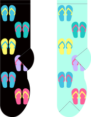 Foozys Ladies Socks - Flip Flops