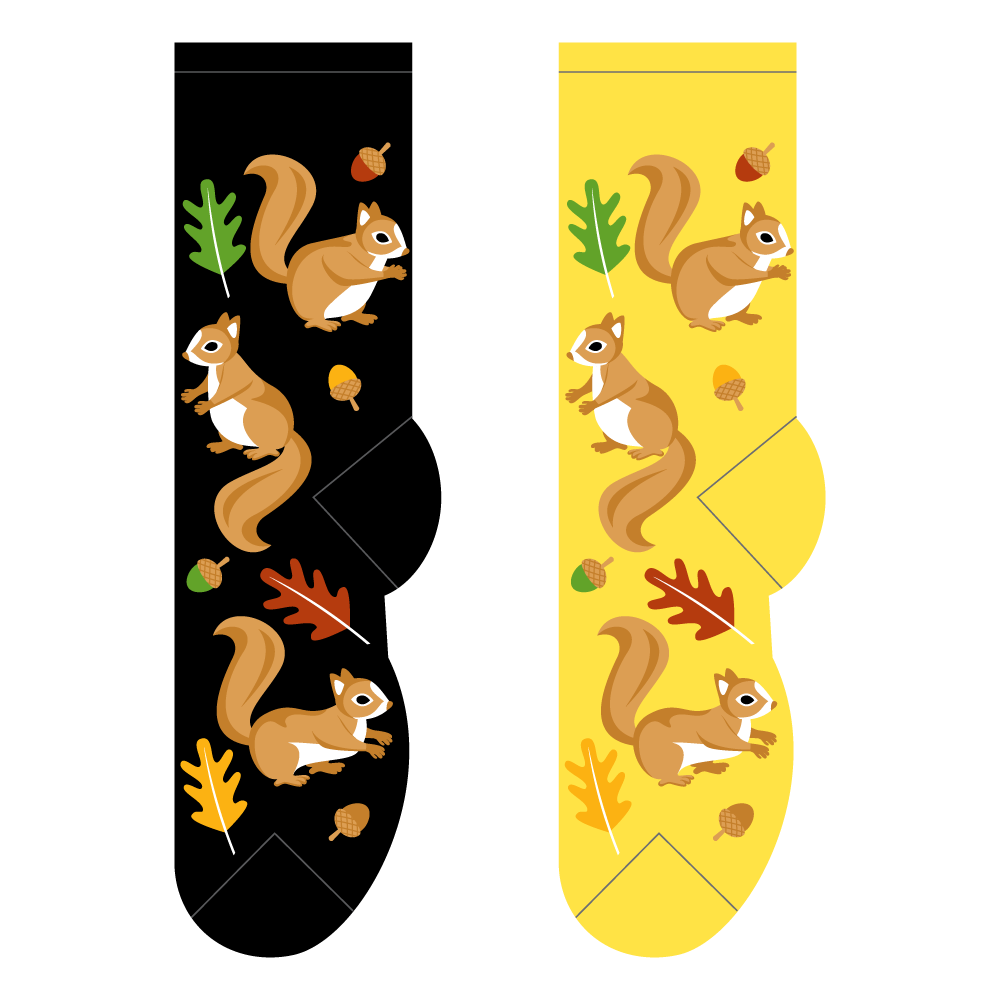 Foozys Ladies Socks - Squirrel