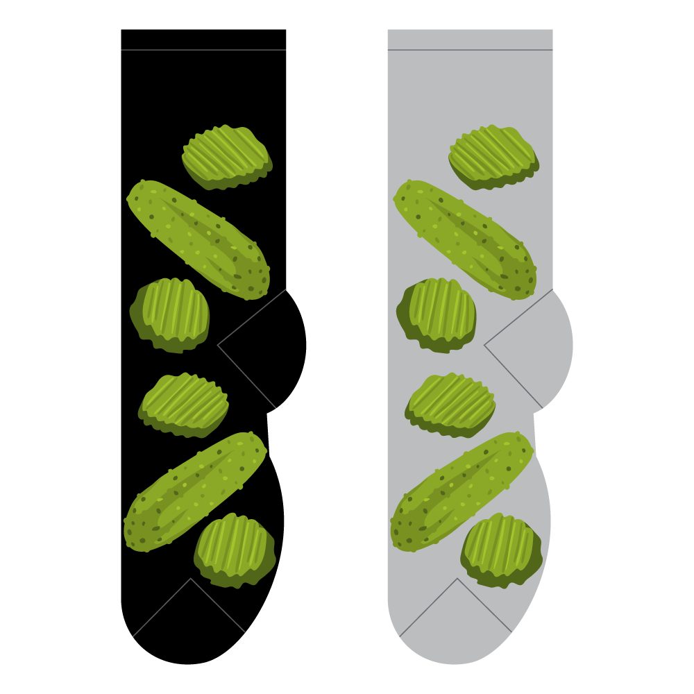 Foozys Ladies Socks - Dill Pickles