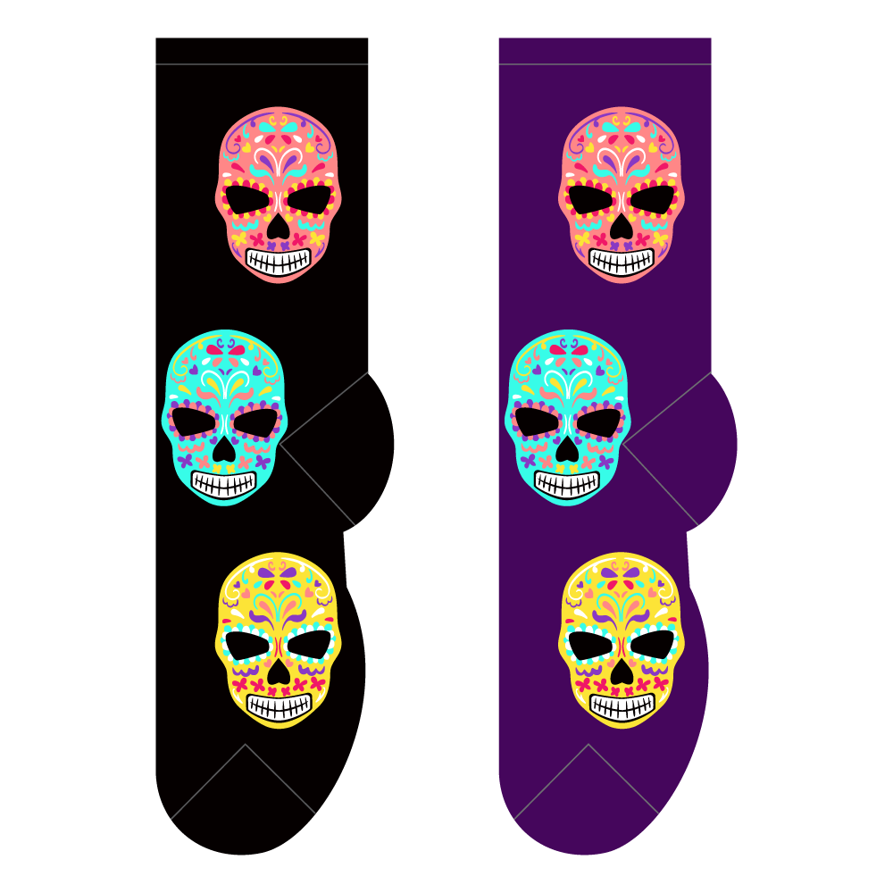 Foozys Ladies Socks - Day of the Dead