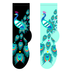 Foozys Ladies Socks - Peacock