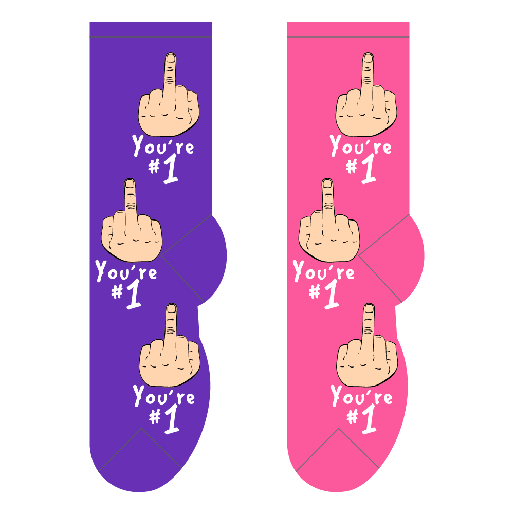 Foozys Ladies Socks - You're #1