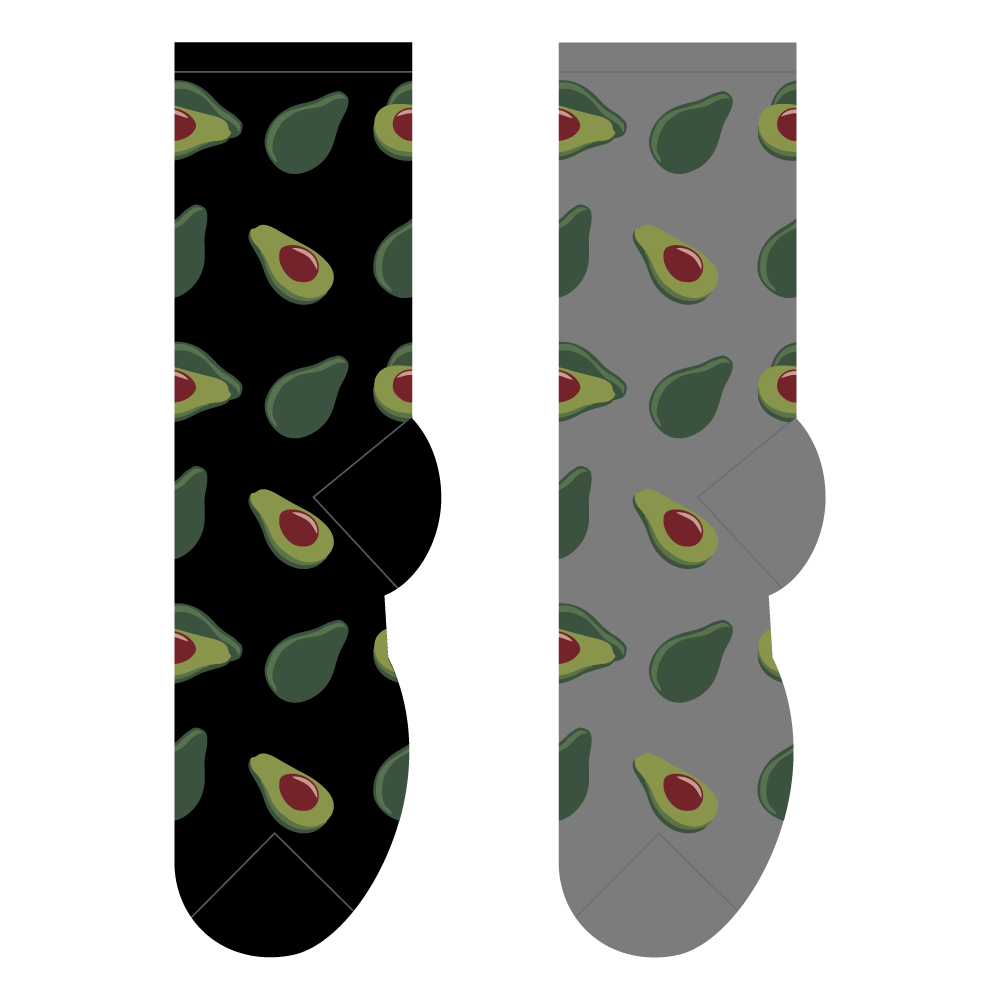 Foozys Ladies Socks - Avacado