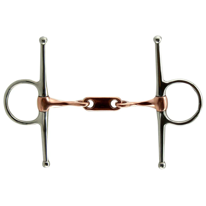 Copper Full Cheek Slow Twist Dr. Bristol Pony Snaffle