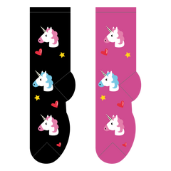 Ladies Crew Socks - Unicorn