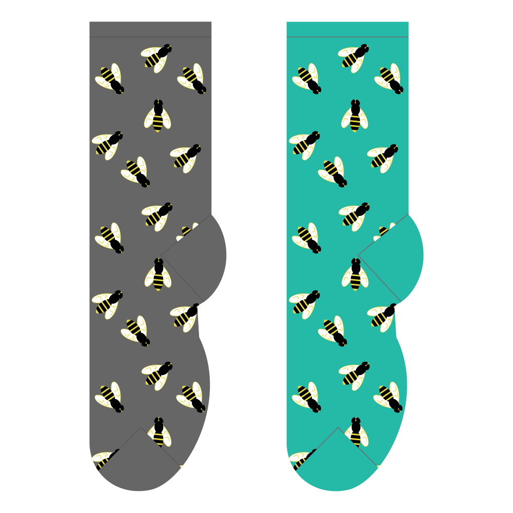 Foozys Ladies Socks - Buzzy Bees