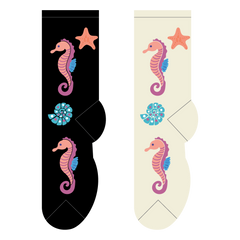 Foozys Ladies Socks - Seahorse