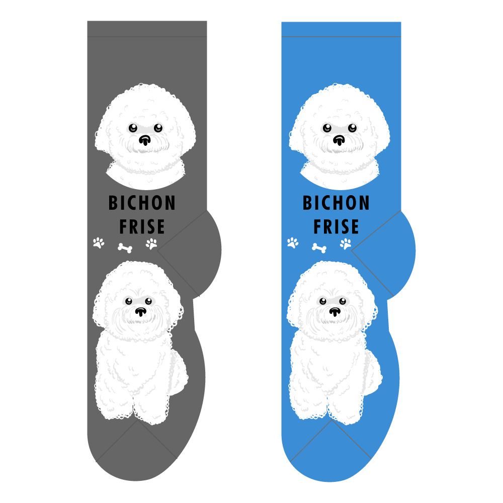 Foozys Ladies Socks - Bichon Frise