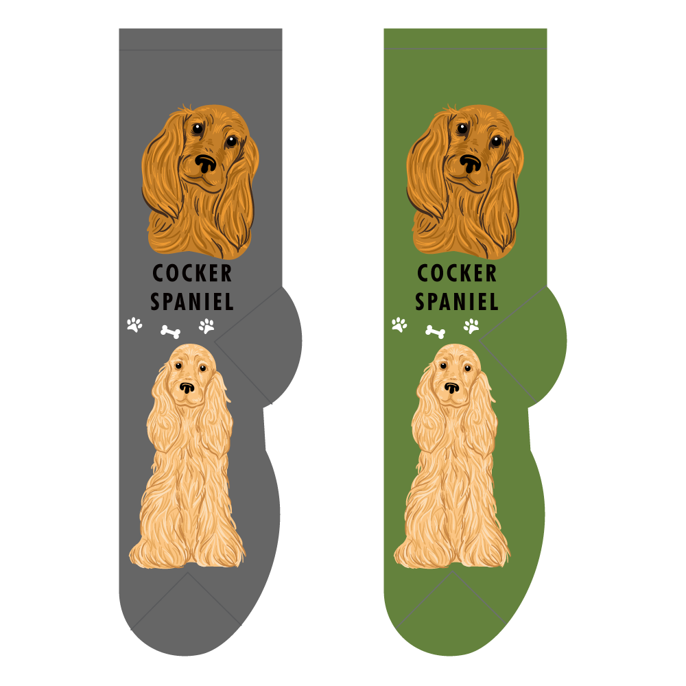 Foozys Ladies Socks - Cocker Spaniel