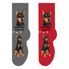 Foozys Ladies Socks - Doberman Pinscher