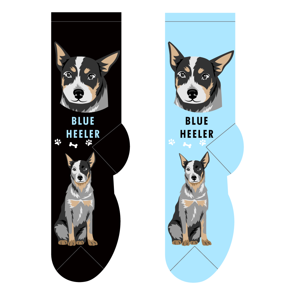 Foozys Ladies Socks - Blue Heeler