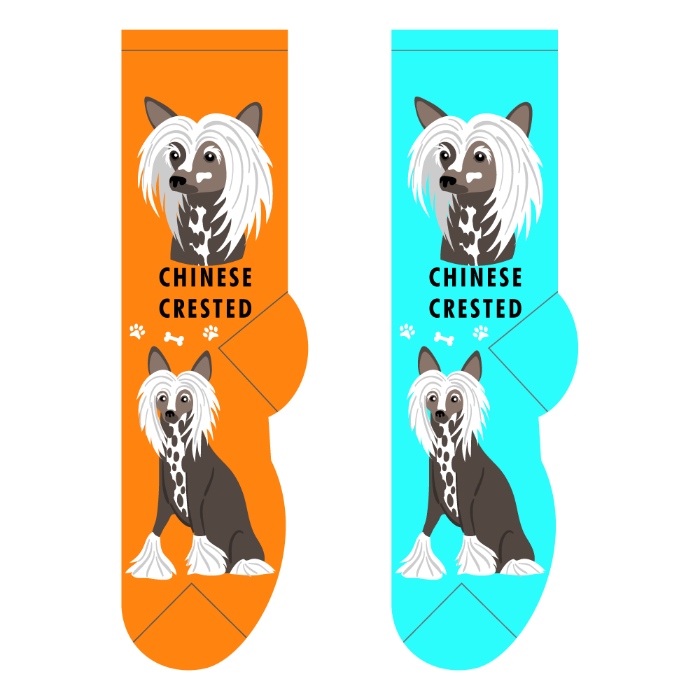 Foozys Ladies Socks - Chinese Crested