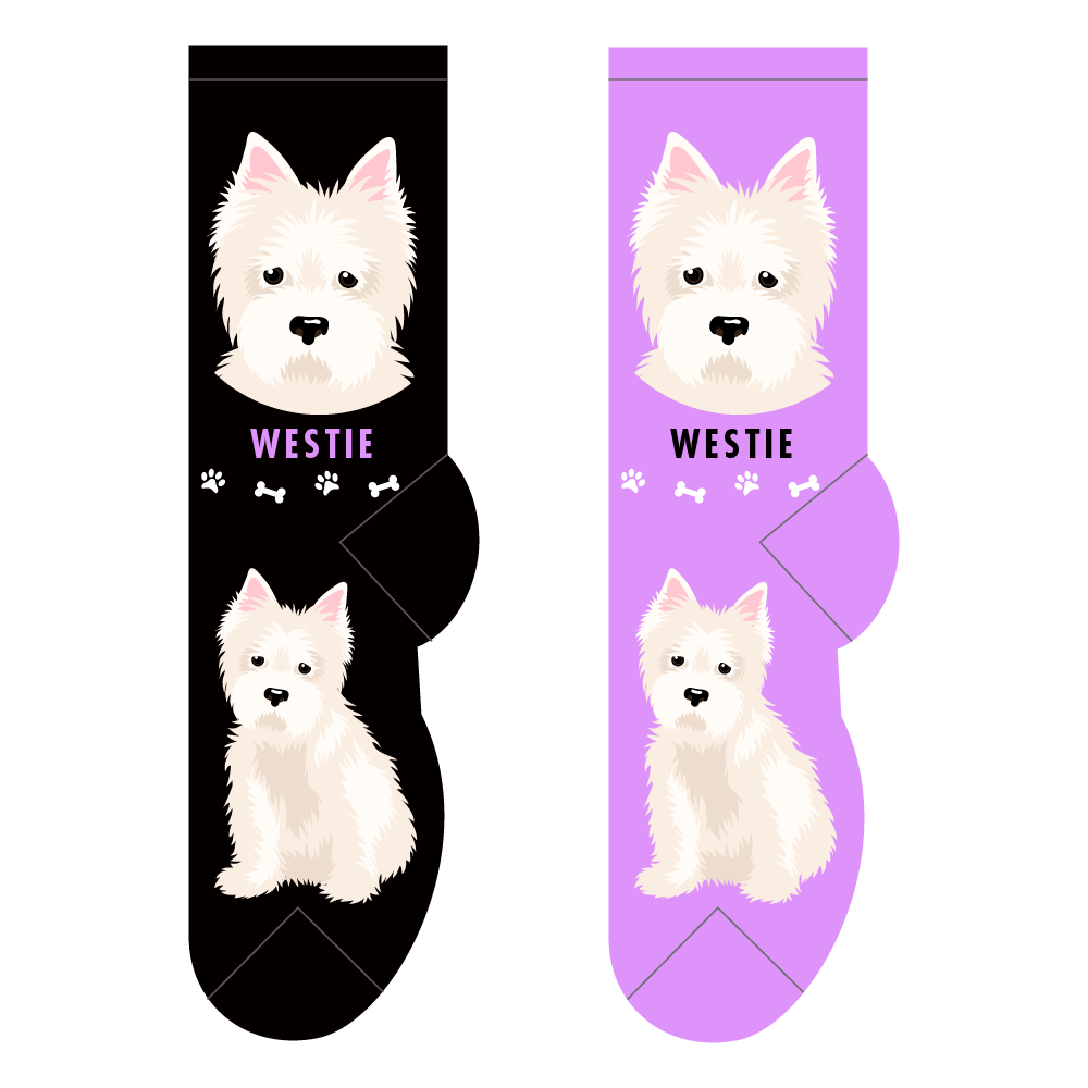 Foozys Ladies Socks - Westie