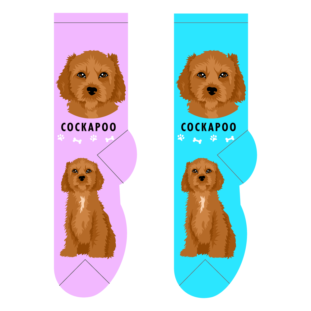 Foozys Ladies Socks - Cockapoo