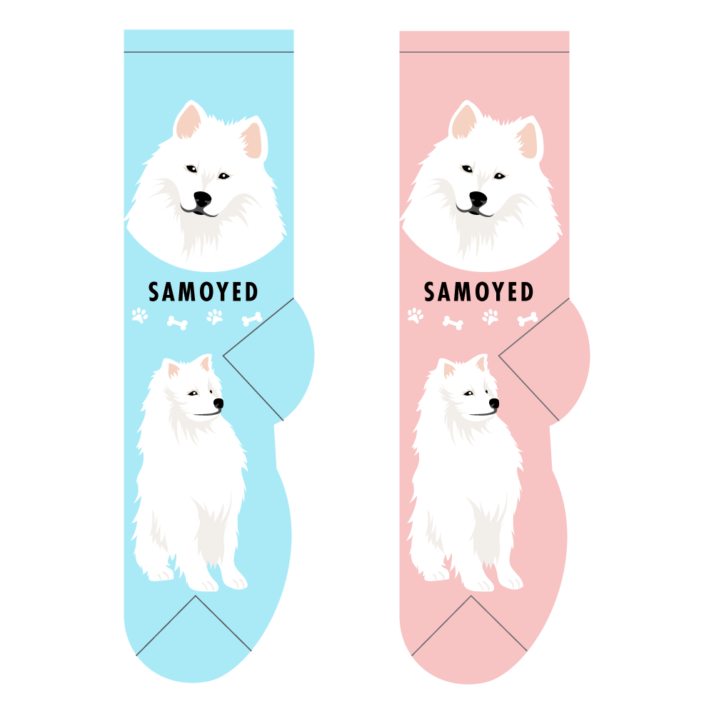 Foozys Ladies Socks - Samoyed