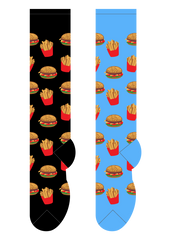 Foozys Knee High Socks - Hamburger & Fries