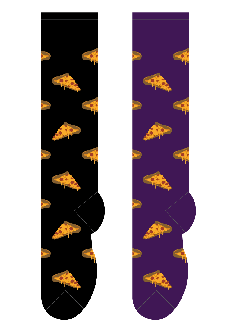 Foozys Knee High Socks - Pizza Slices