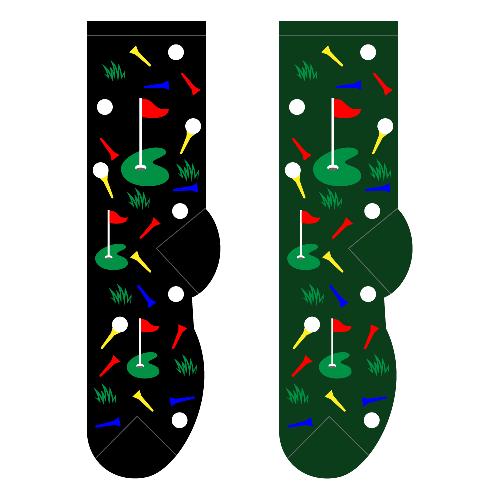 Foozys Men's Socks - Putting Green